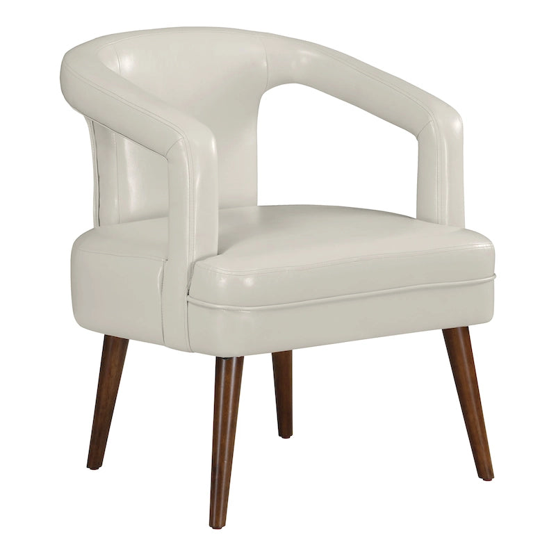 Mason Accent Reception Chair in Faux Leather