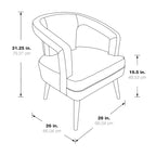 Chaise de réception Mason en similicuir