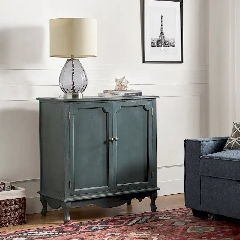 Meuble d'appoint style ferme à 2 portes Pallantium 34Tall par HULALA HOME