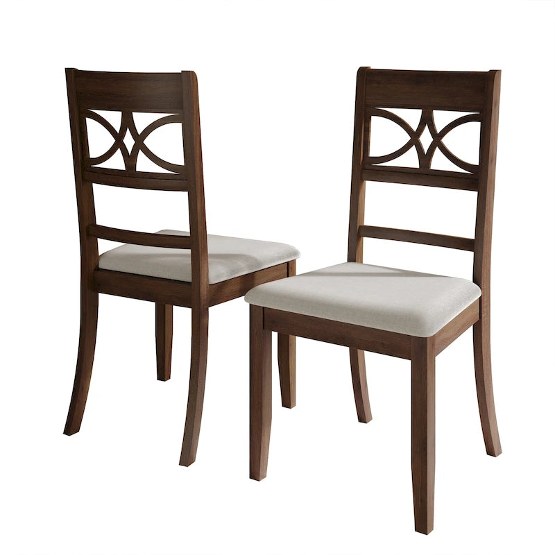 CraftPorch Mid-Century Modern Wooden Dining Chairs (Set of 2) - N/A