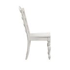 Magnolia Manor Antique White Weathered Bark 6 Piece Leg Table Set