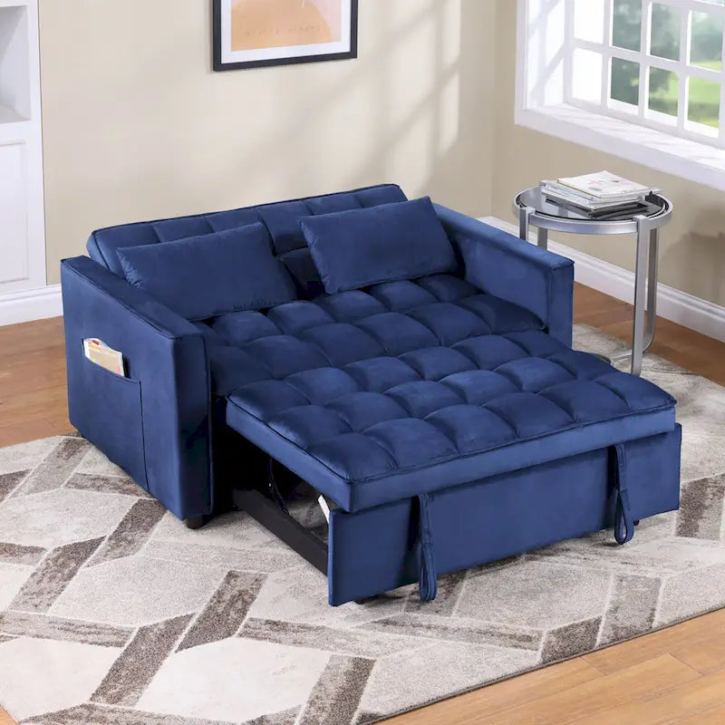 Canapé-lit convertible tufté à tiroir classique de 55 de largeur - 55L x 68P x 20H