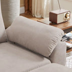 Jarenie 79.72 L Shaped Sofa with Storage Ottoman for Living Room