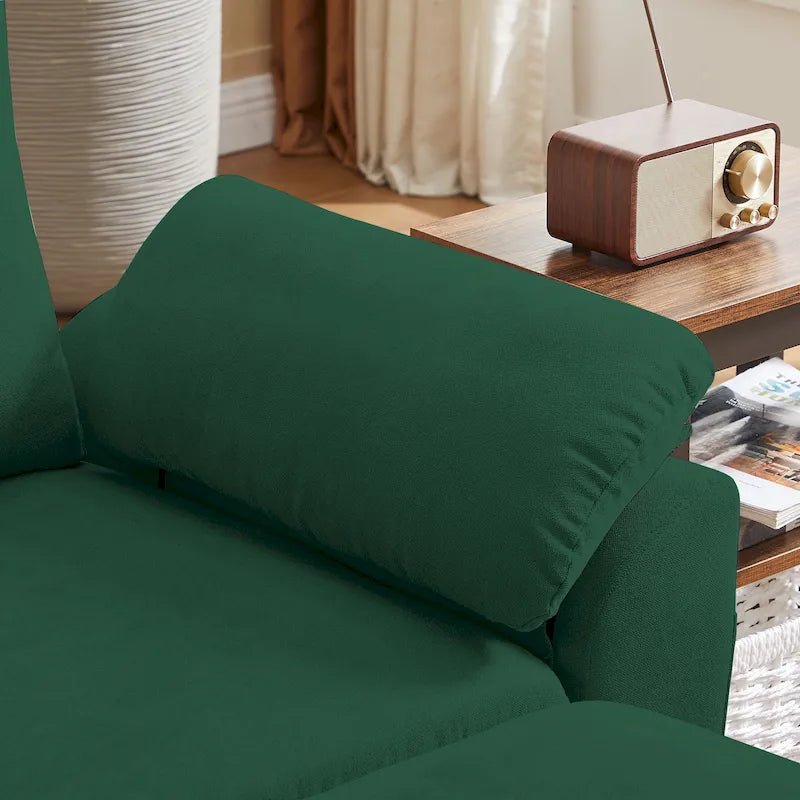 Jarenie 79.72 L Shaped Sofa with Storage Ottoman for Living Room