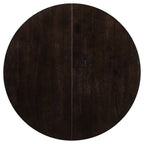 Farmhouse Round Extendable Dining Table with 16 Leaf Wood