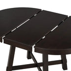 Farmhouse Round Extendable Dining Table with 16 Leaf Wood