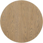 Farmhouse Round Extendable Dining Table with 16 Leaf Wood