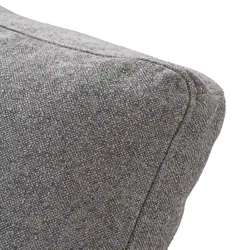 L-shape Linen Sectional Sofa Upholstered Sofa Multiple Cushions Couch with Storage Ottoman
