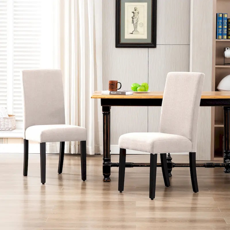 Grandview Upholstered Linen Fabric Dining Chair - 38.6