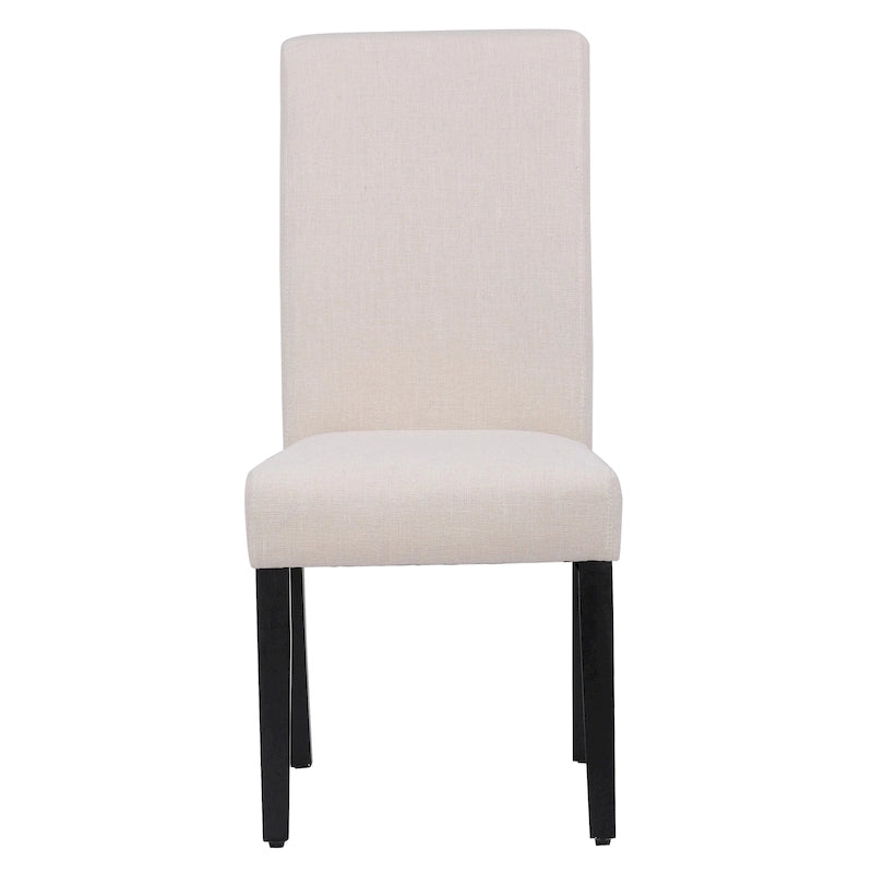 Chaise de salle à manger Grandview en tissu de lin capitonné - 38,6