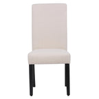 Chaise de salle à manger Grandview en tissu de lin capitonné - 38,6