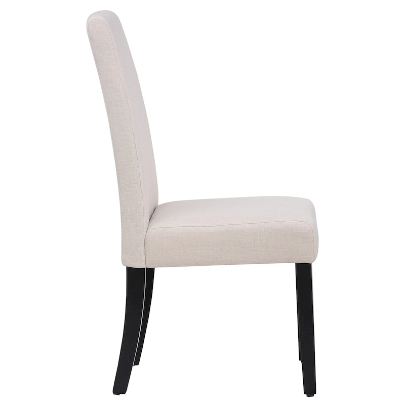 Chaise de salle à manger Grandview en tissu de lin capitonné - 38,6