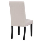 Chaise de salle à manger Grandview en tissu de lin capitonné - 38,6