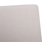 Chaise de salle à manger Grandview en tissu de lin capitonné - 38,6