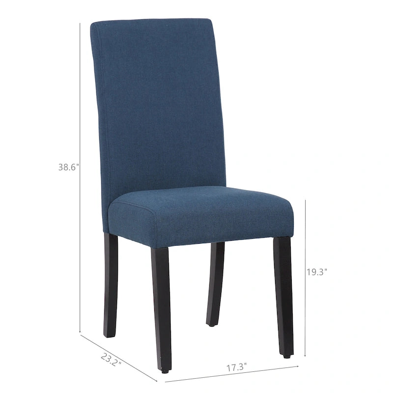 Chaise de salle à manger Grandview en tissu de lin capitonné - 38,6