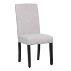 Chaise de salle à manger Grandview en tissu de lin capitonné - 38,6