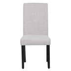 Chaise de salle à manger Grandview en tissu de lin capitonné - 38,6