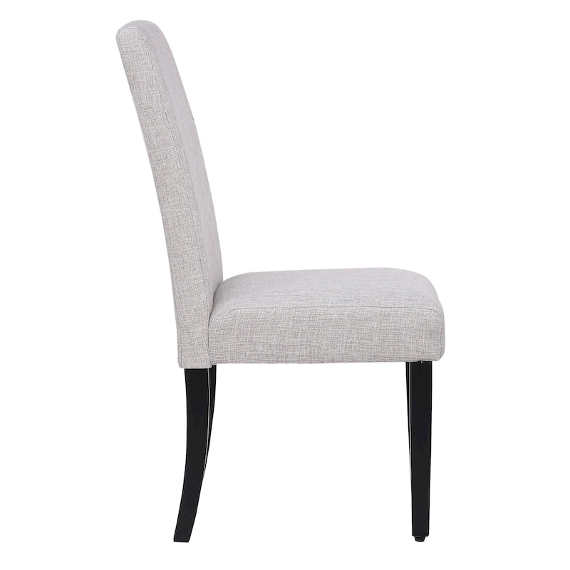 Chaise de salle à manger Grandview en tissu de lin capitonné - 38,6