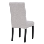Chaise de salle à manger Grandview en tissu de lin capitonné - 38,6