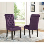 Ensemble de salle à manger 5 pièces Roundhill Furniture Nylander, table à manger à piètement croisé avec 4 chaises élégantes