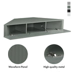 DH BASIC Transitional 47-inch 3-Shelf Corner Floating TV Stand by Denhour