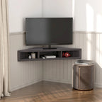 DH BASIC Transitional 47-inch 3-Shelf Corner Floating TV Stand by Denhour