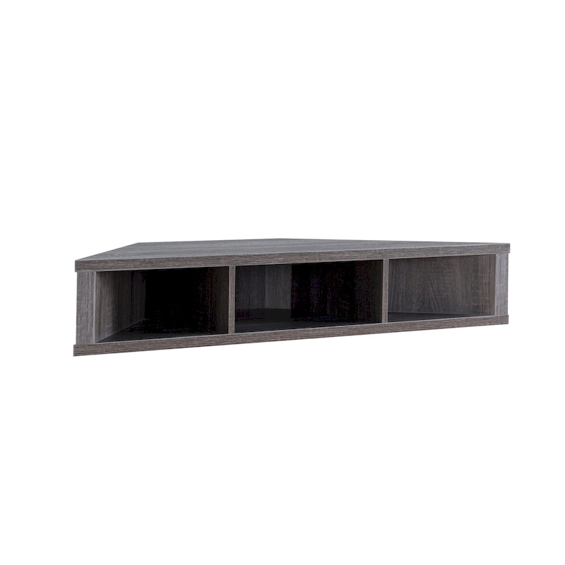 DH BASIC Transitional 47-inch 3-Shelf Corner Floating TV Stand by Denhour