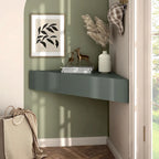 DH BASIC Transitional 47-inch 3-Shelf Corner Floating TV Stand by Denhour