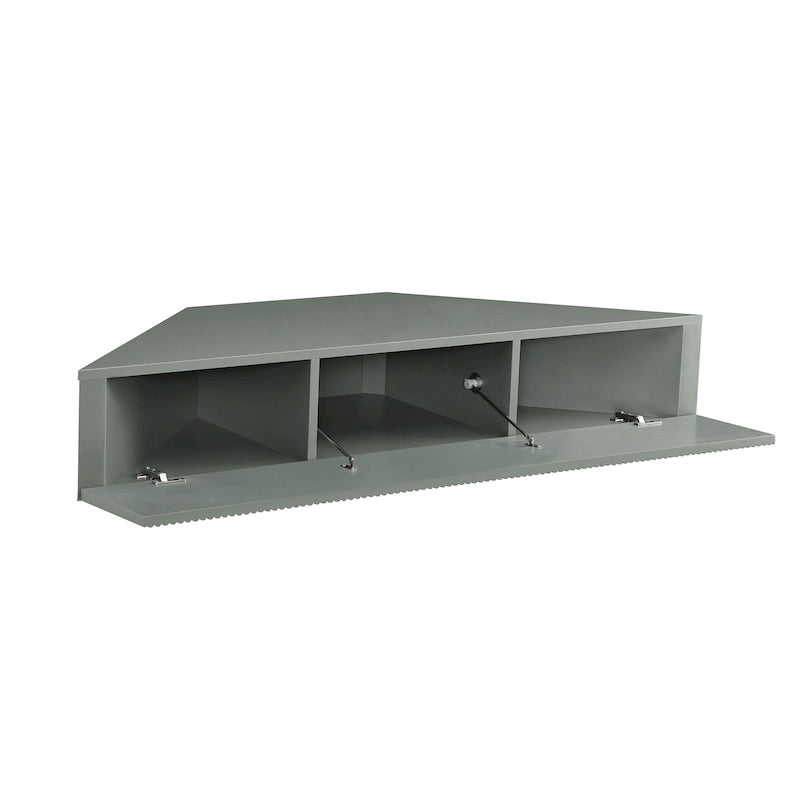 DH BASIC Transitional 47-inch 3-Shelf Corner Floating TV Stand by Denhour
