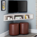 DH BASIC Transitional 47-inch 3-Shelf Corner Floating TV Stand by Denhour
