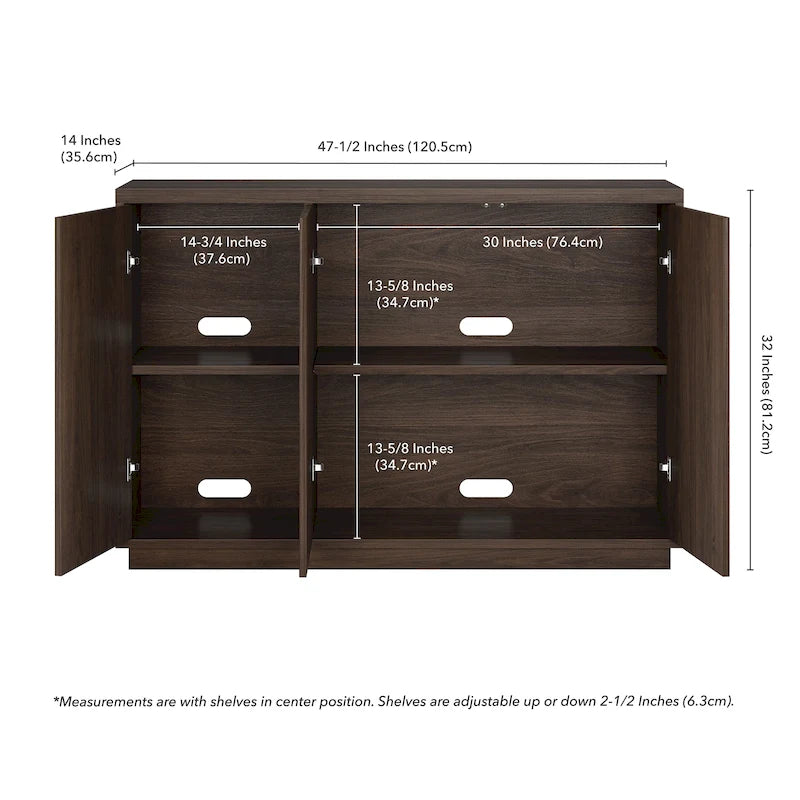 Alston 48 Wide Rectangular Buffet Table - 47.5 Wide