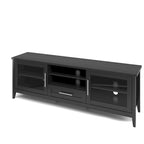 Mueble de TV con puertas de cristal para televisores de hasta 85"