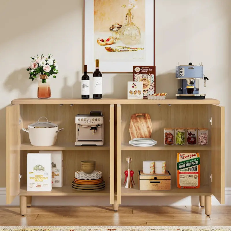Modern Buffet Cabinet Sideboard with Storage - N/A