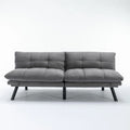 70.87 Futon Sofa Bed, Foam Foldable Couch Convertible Loveseat Sleeper Daybed with Adjustable Armrests for Small Space
