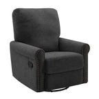Heido Fauteuil inclinable manuel pivotant à 360 degrés pour les loisirs, lot de 2