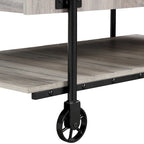 Table basse Hyssop Farmhouse de 47 po en acier à 1 étagère par Furniture of America