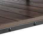 Table basse Hyssop Farmhouse de 47 po en acier à 1 étagère par Furniture of America