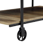 Table basse Hyssop Farmhouse de 47 po en acier à 1 étagère par Furniture of America