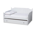 Millie Cottage Farmhouse Full Size Daybed with Twin Size Trundle