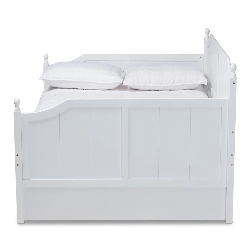 Millie Cottage Farmhouse Full Size Daybed with Twin Size Trundle