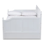 Millie Cottage Farmhouse Full Size Daybed with Twin Size Trundle