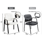 Fauteuils de bureau de direction en cuir de qualité supérieure avec accoudoirs rembourrés