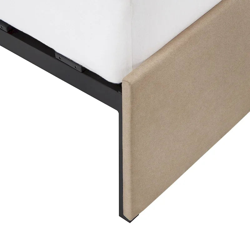 Arlert V-Channel Headboard Storage Platform Bed by iNSPIRE Q Modern