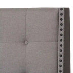 Lit rembourré en tissu contemporain Tarahne de Copper Grove