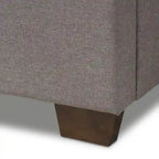 Lit rembourré en tissu contemporain Tarahne de Copper Grove