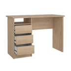 Porch & Den Wes Home Office Writing Desk with 3 Drawers and Open Shelf