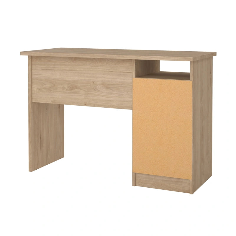 Porch & Den Wes Home Office Writing Desk with 3 Drawers and Open Shelf
