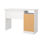 Porch & Den Wes Home Office Writing Desk with 3 Drawers and Open Shelf