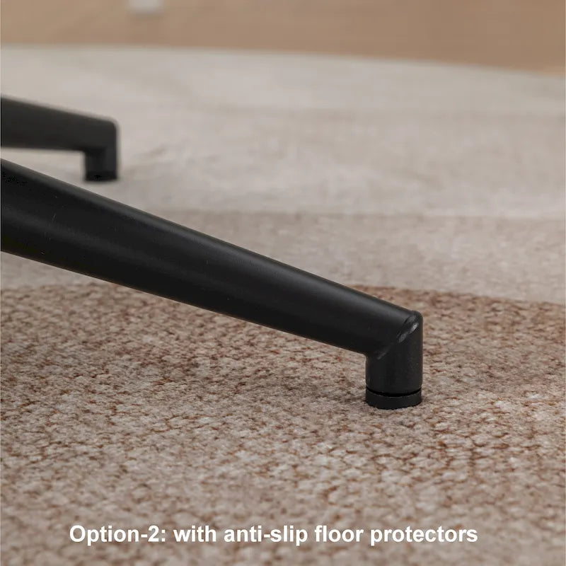 Chaise de bureau pivotante Roundhill Bizerte avec siège large et dossier croisé, chaise de vanité
