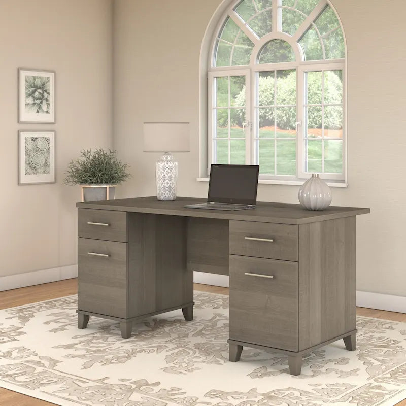 Bureau d'ordinateur de 60 po Bush Furniture Somerset avec tiroirs
